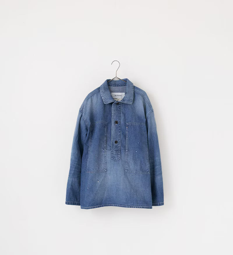 Denim Pullover Shirt - Indigo