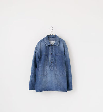 Denim Pullover Shirt - Indigo