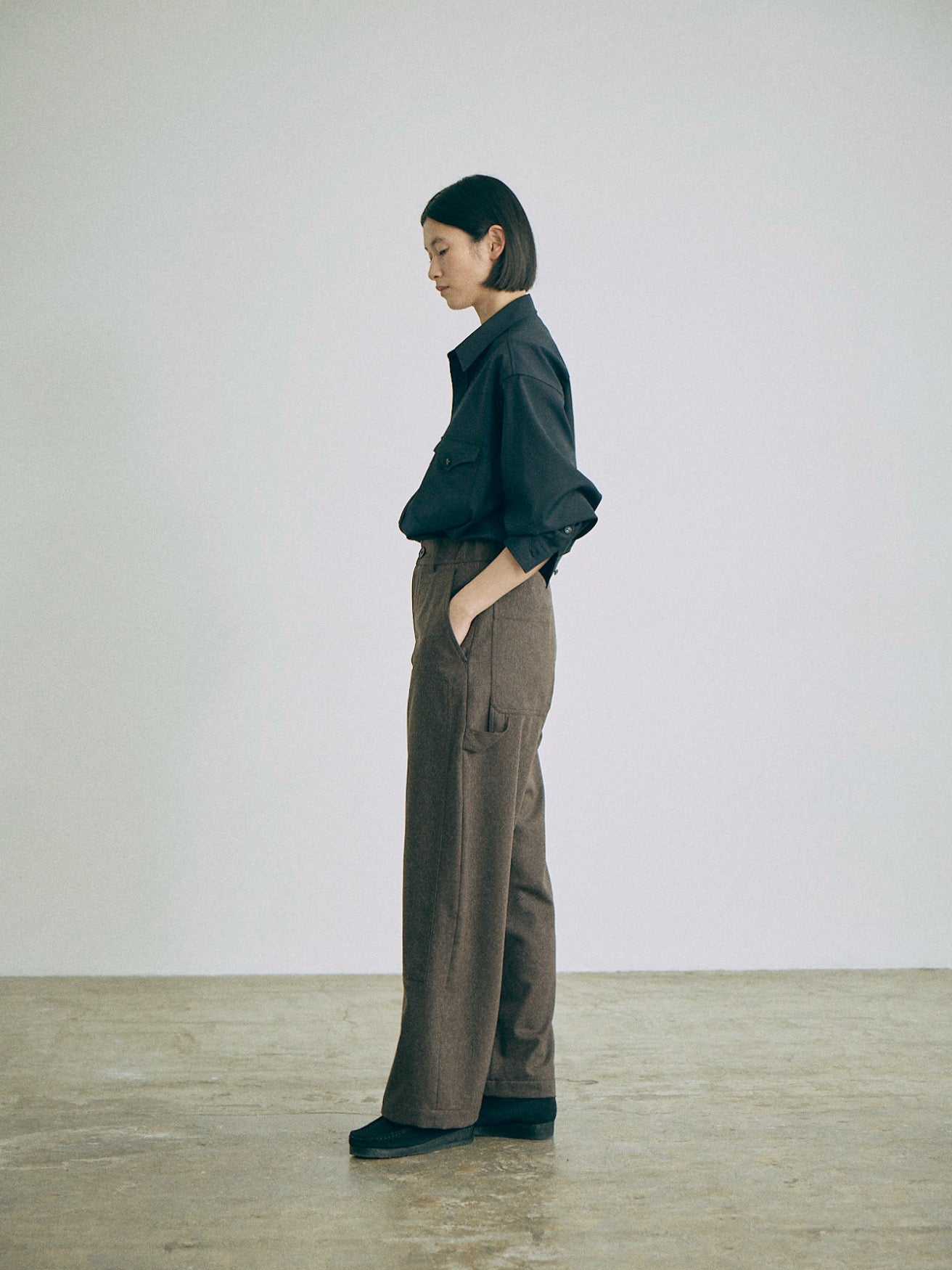 Holt Wool Pant - Brown