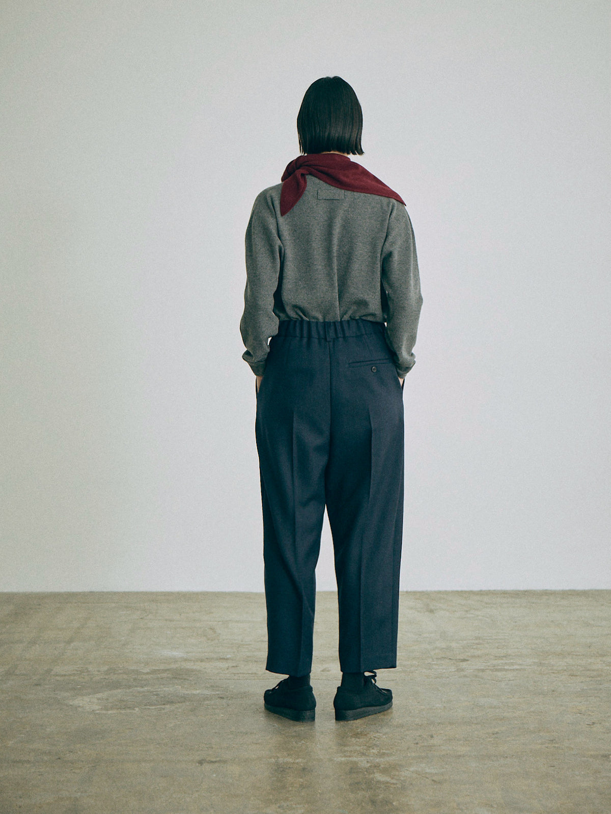 Leno Wool Pant - Navy