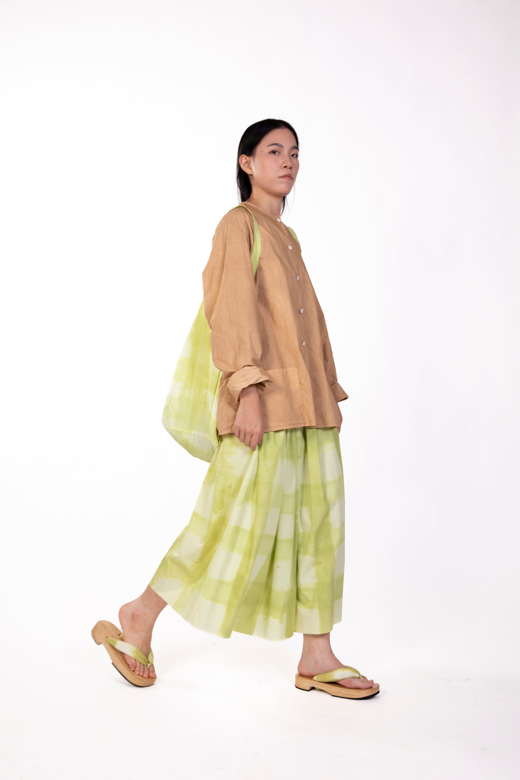 Faro Skirt — Pistachio Check