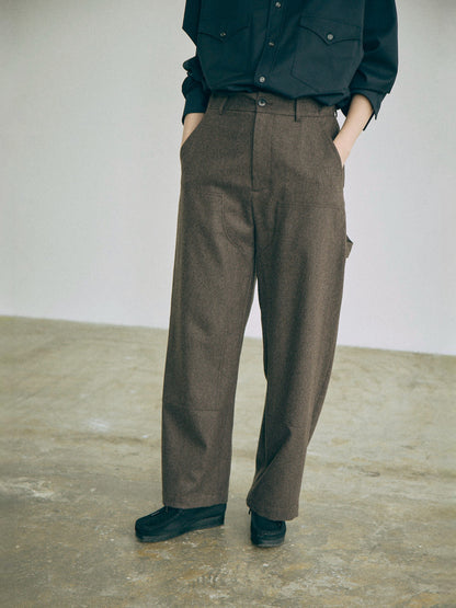 Holt Wool Pant - Brown