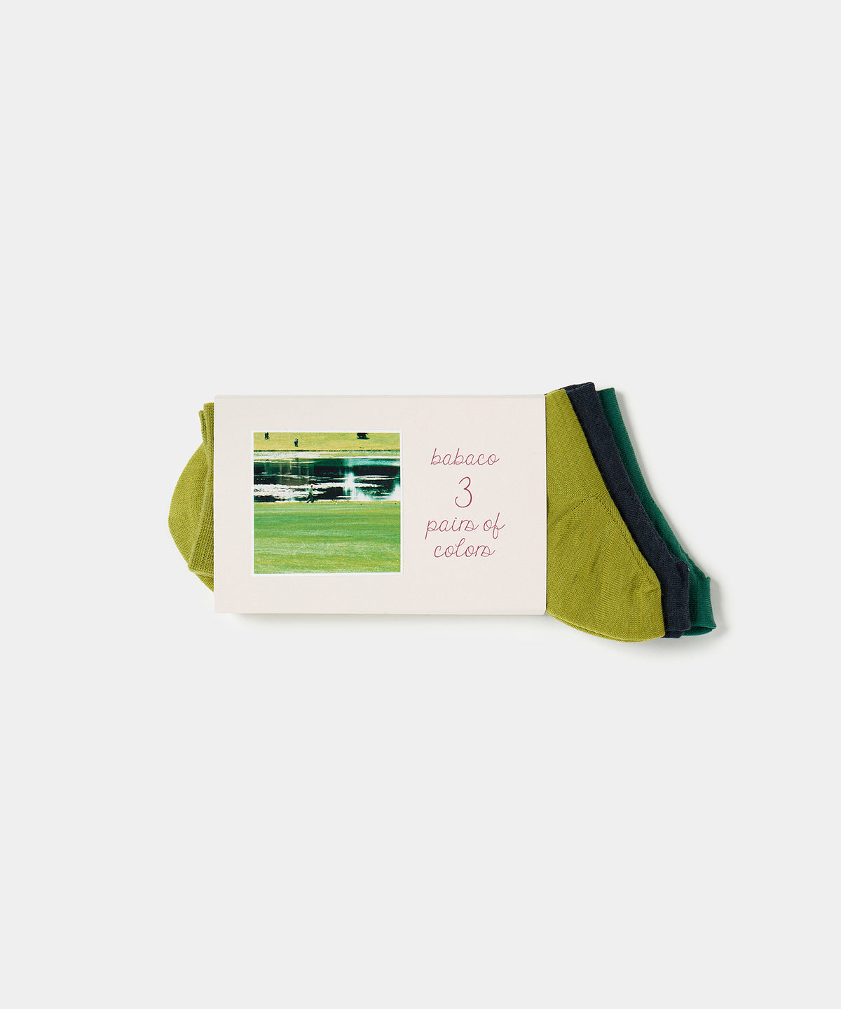 3 Pairs of Colors Socks - Green