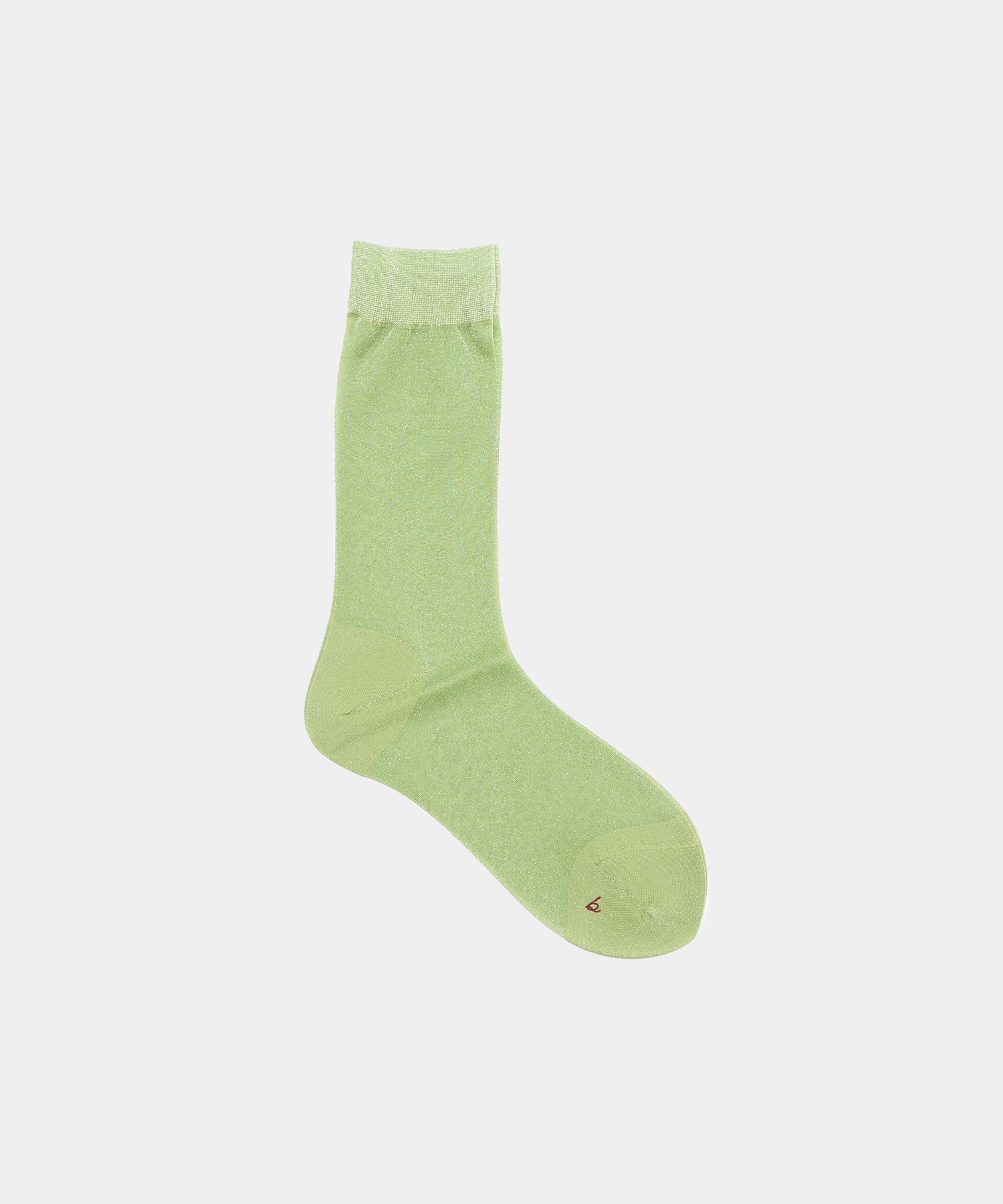 Lurex Sheer Socks in Lime