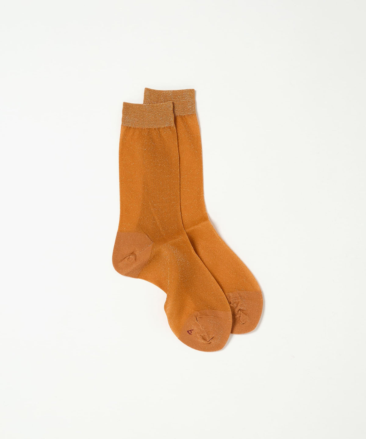 Lurex Sheer Socks - Orange