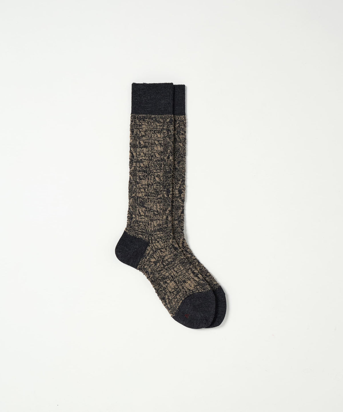 Mélange Cable Socks - Charcoal