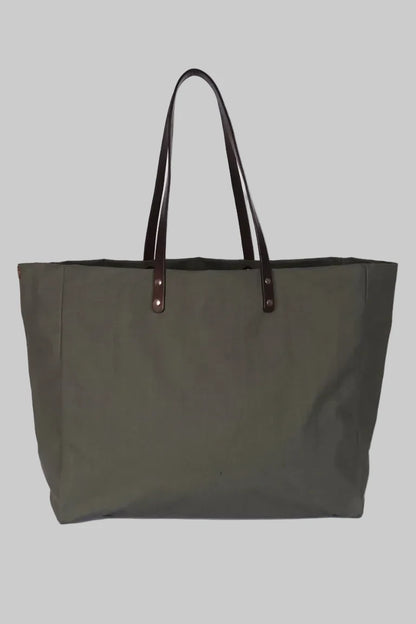 Grid Midi Tote - Green