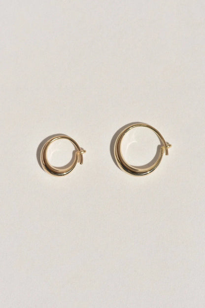 Small Round Sempre Hoop - 14k Yellow Gold