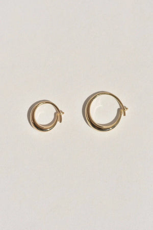 Small Round Sempre Hoop - 14k Yellow Gold