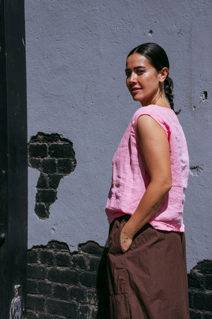 Chisato Pant - Cotton Poplin Marron