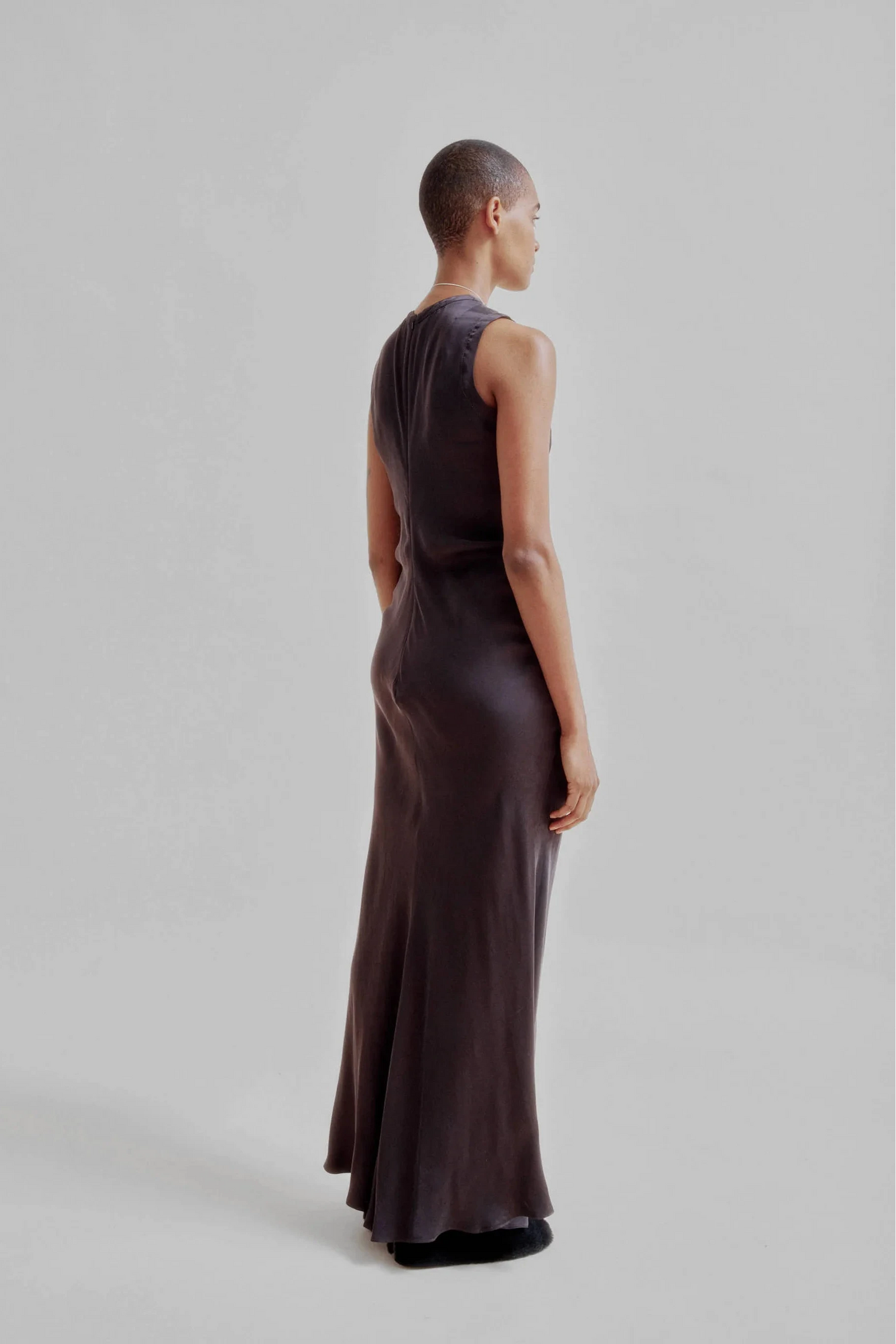 Draped Waist Dress in Black