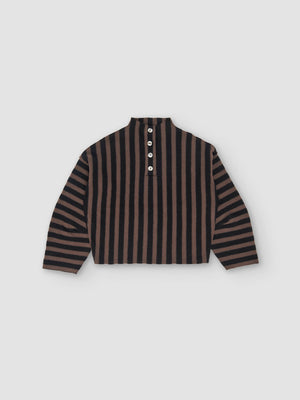 Shikai Polo Sweater in Black Espresso