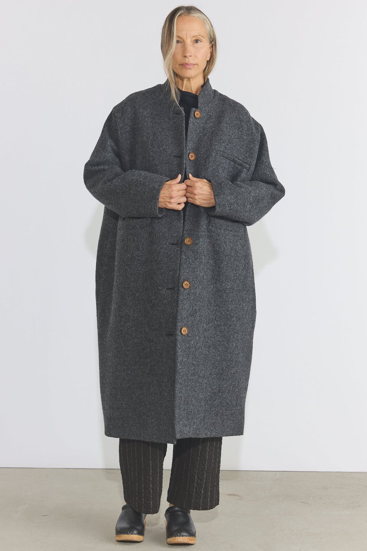 Isa Coat - Ardesia
