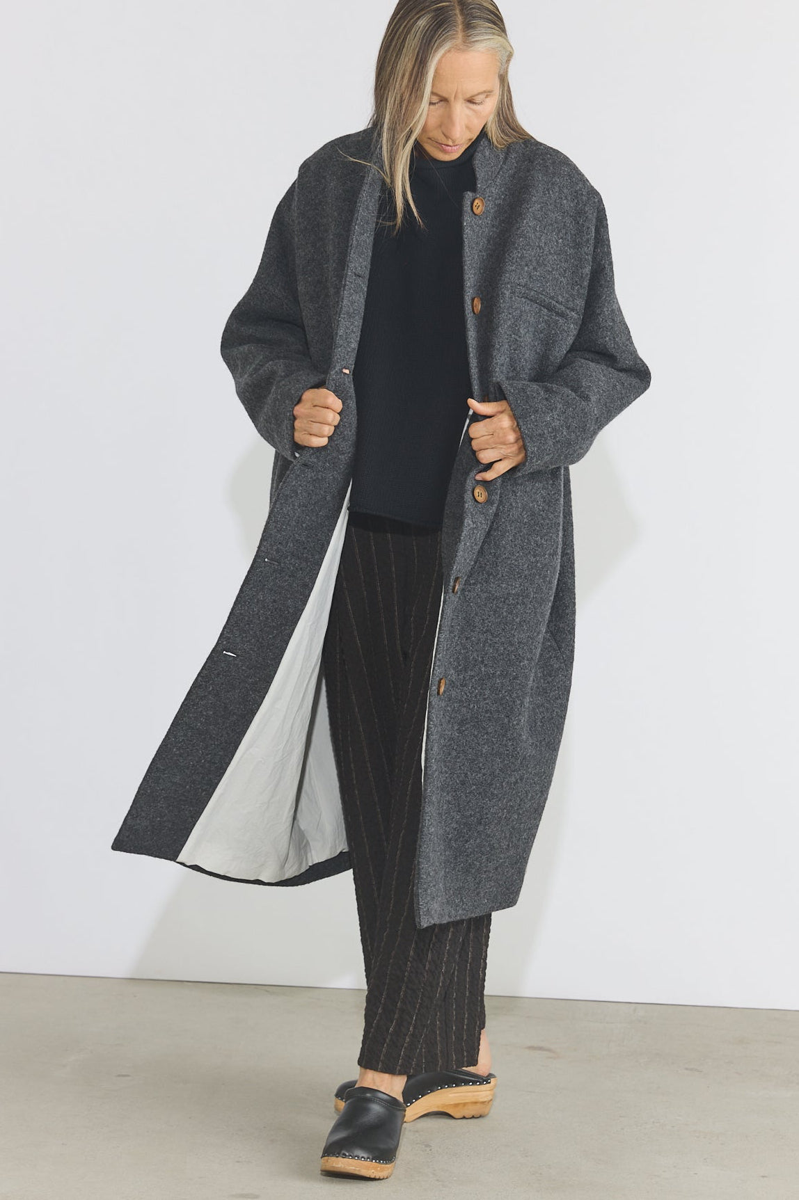 Isa Coat - Ardesia