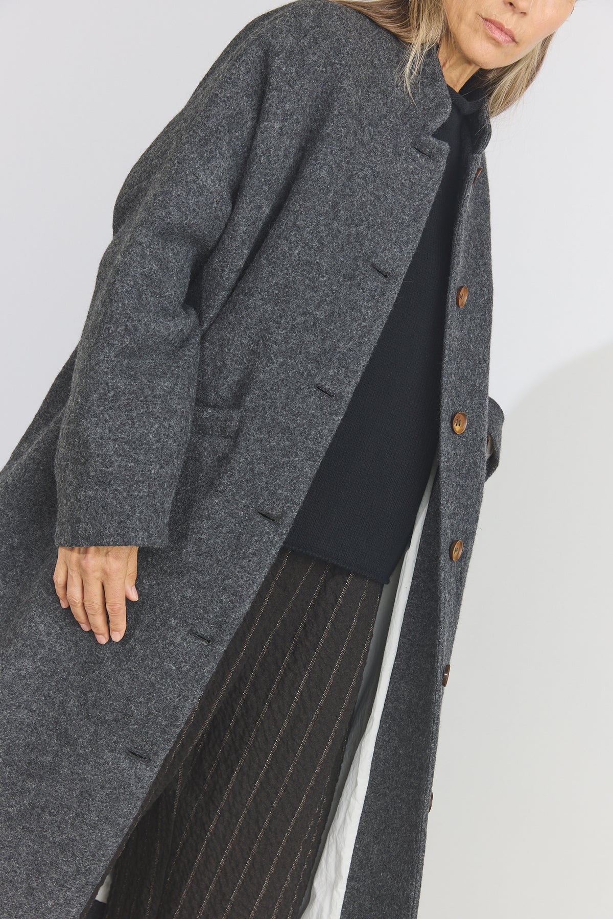 Isa Coat - Ardesia
