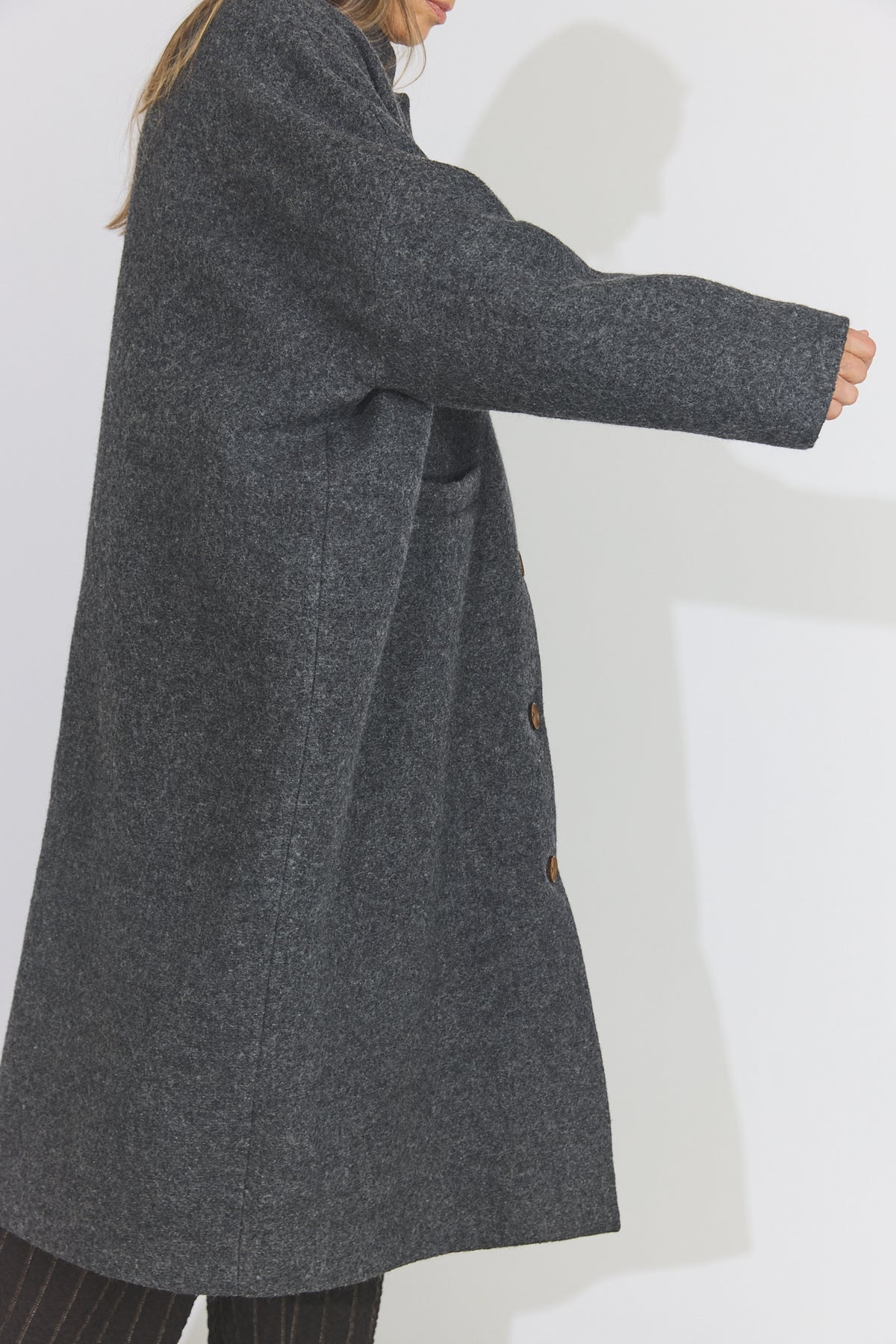 Isa Coat - Ardesia