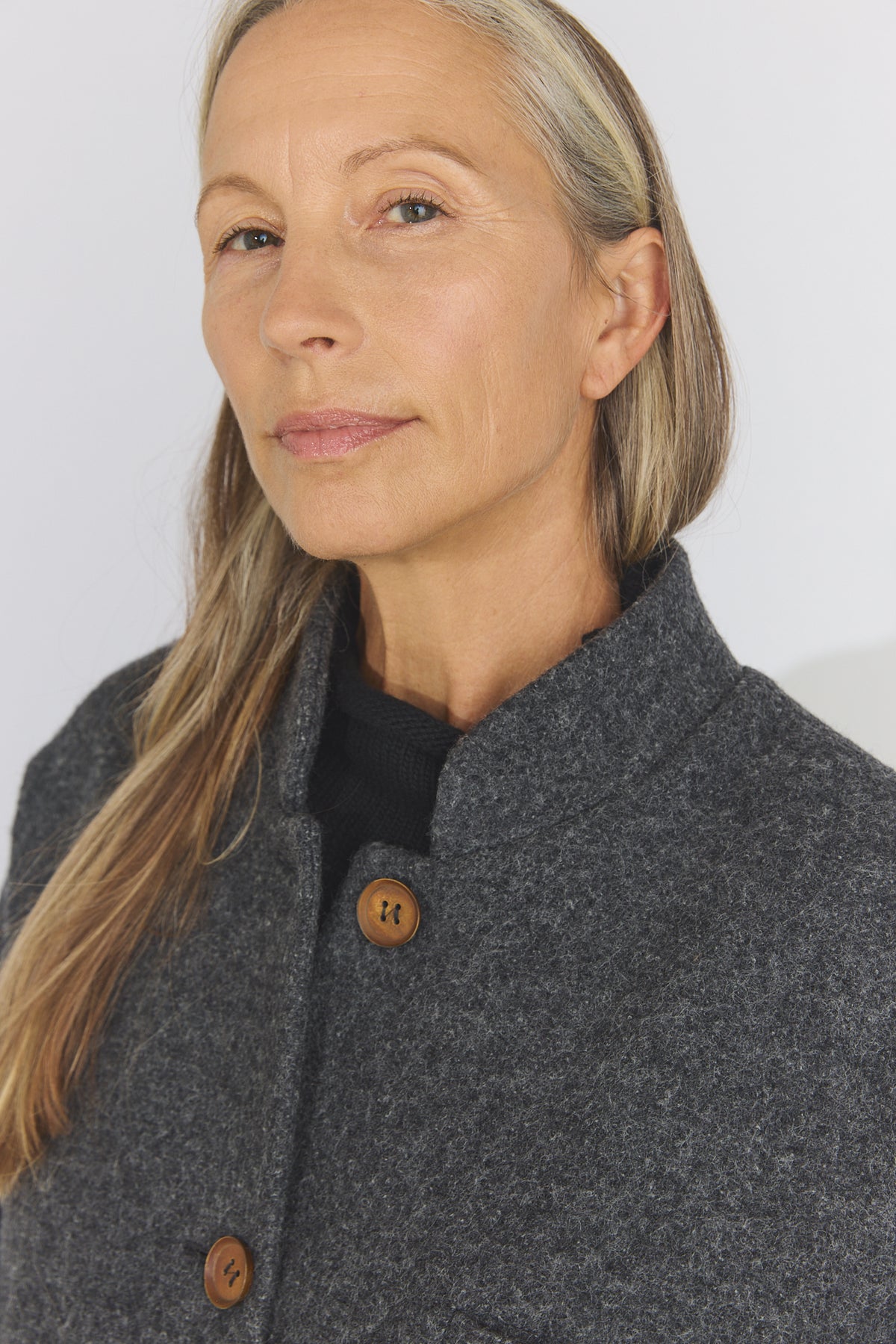 Isa Coat - Ardesia