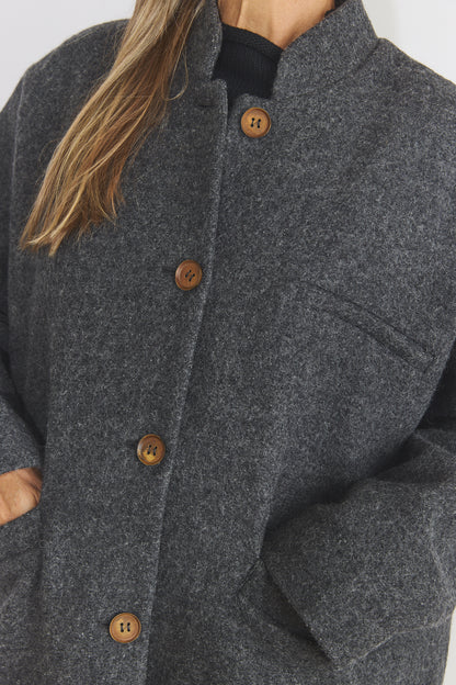 Isa Coat - Ardesia