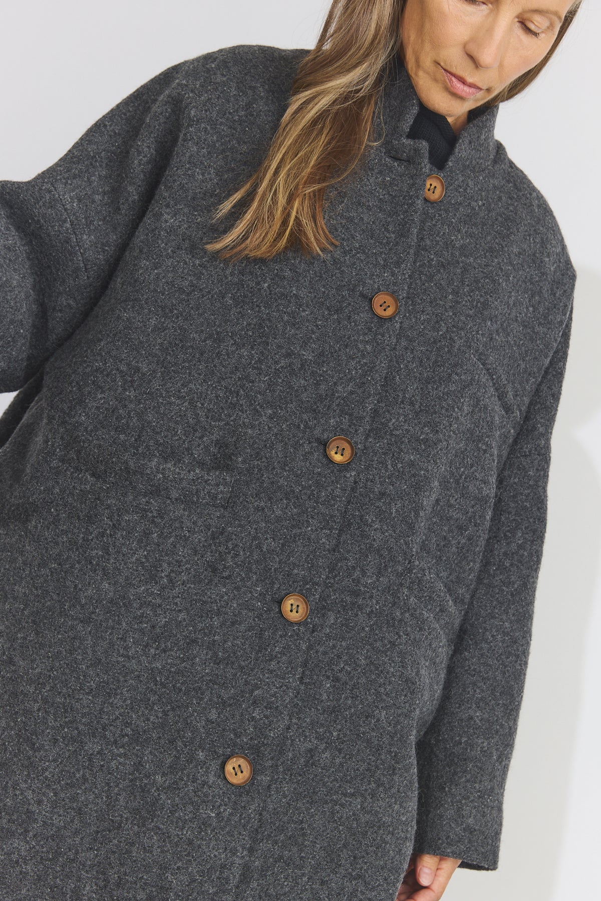 Isa Coat - Ardesia
