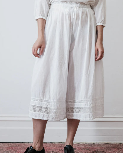 Harriet Bloomers - White Cotton Lace