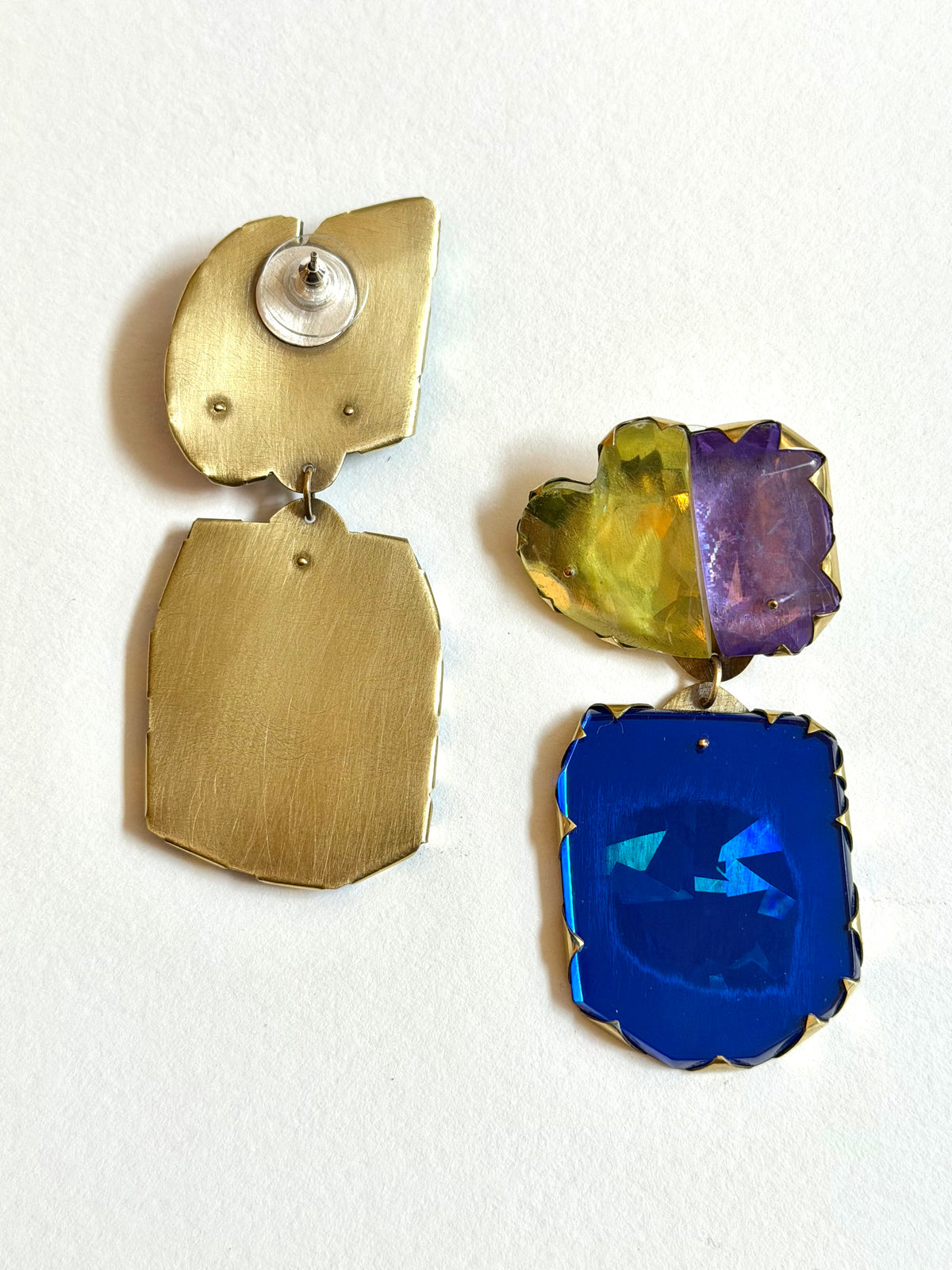 Cocktail Earring - Yellow & Green