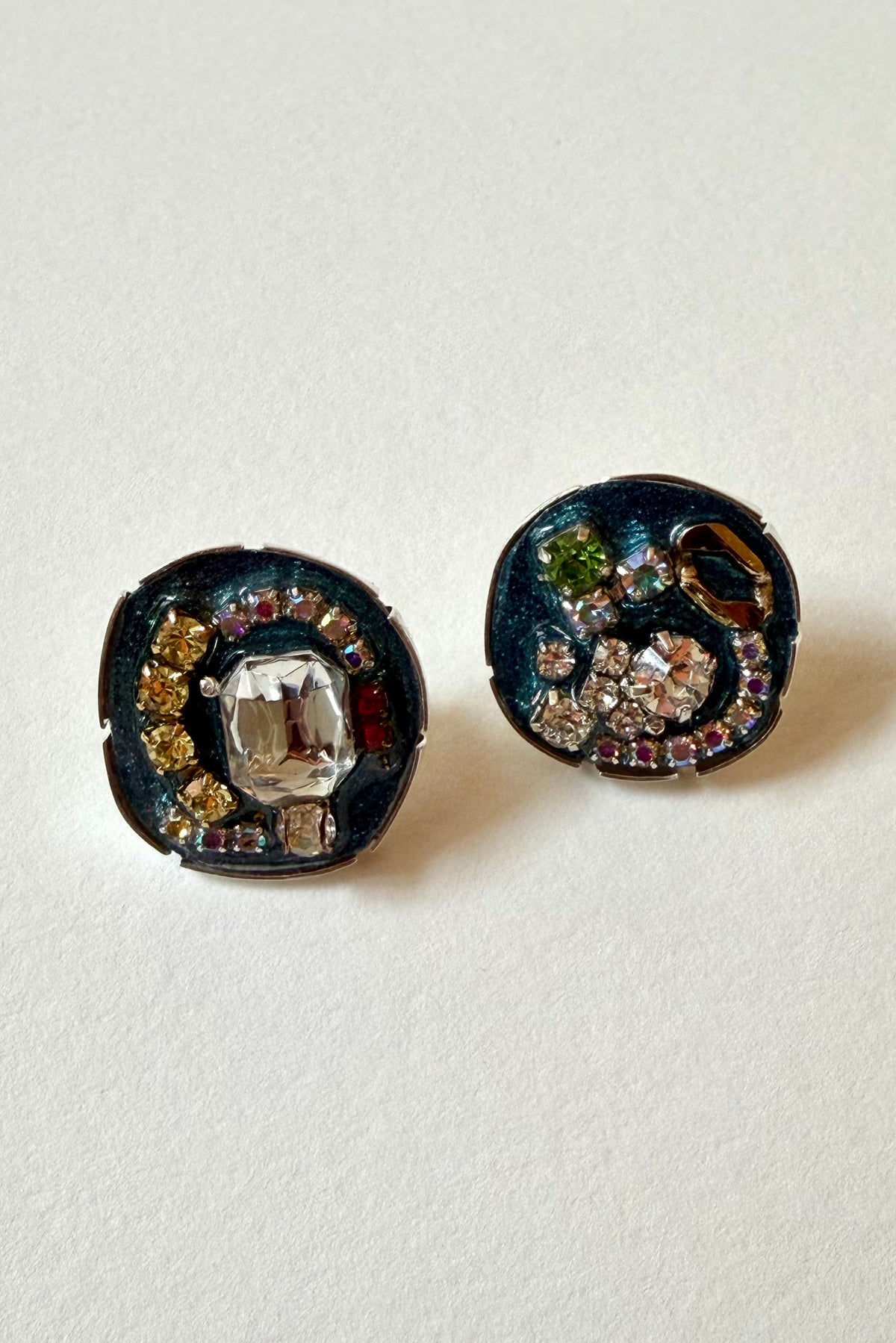 Rhinestone Studs - Blue