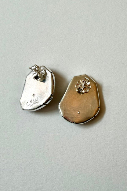 Rhinestone Studs - Iridescent Clear