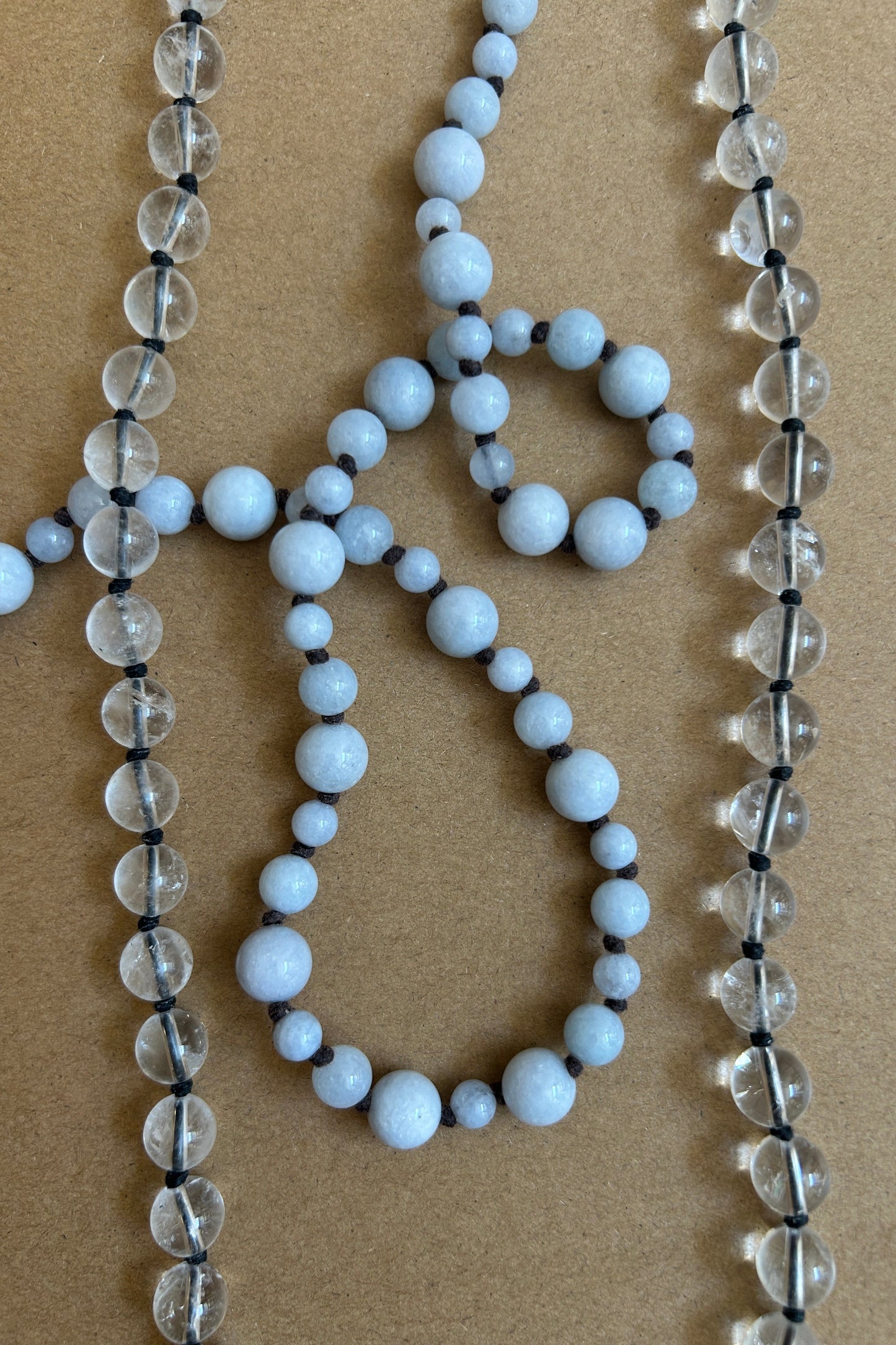 Long Rock Crystal Necklace