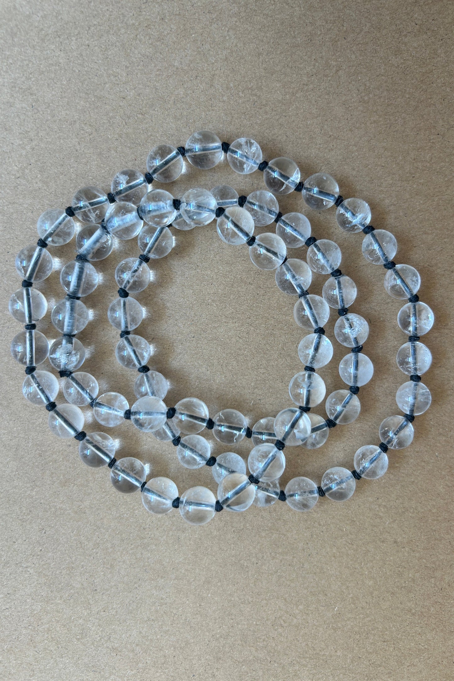 Long Rock Crystal Necklace