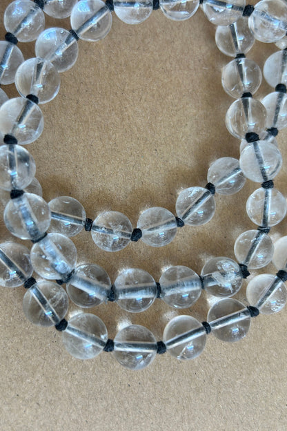 Long Rock Crystal Necklace