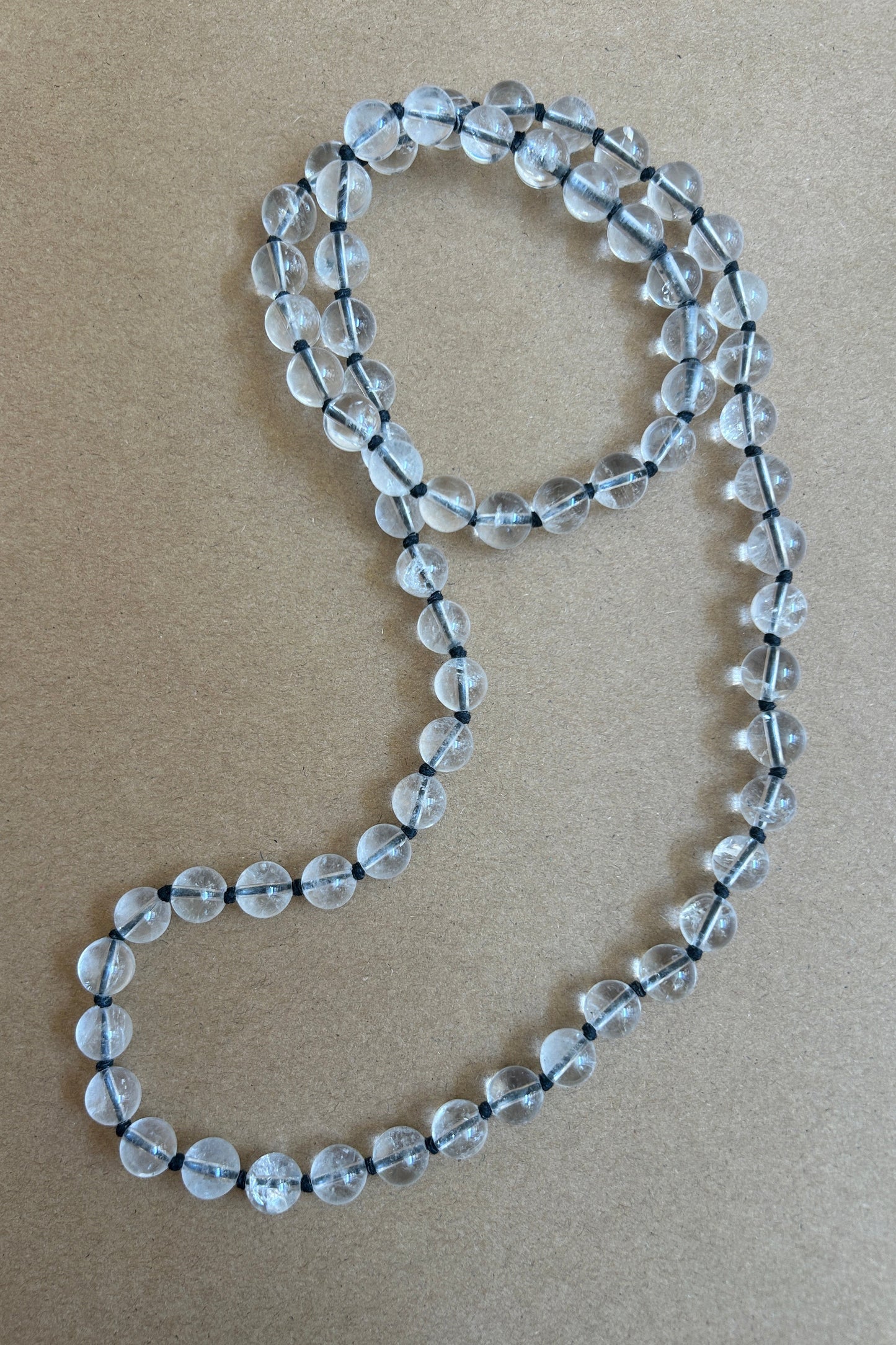 Long Rock Crystal Necklace