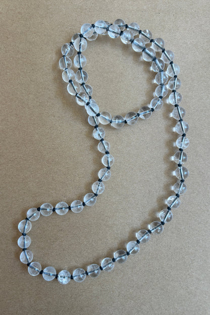Long Rock Crystal Necklace