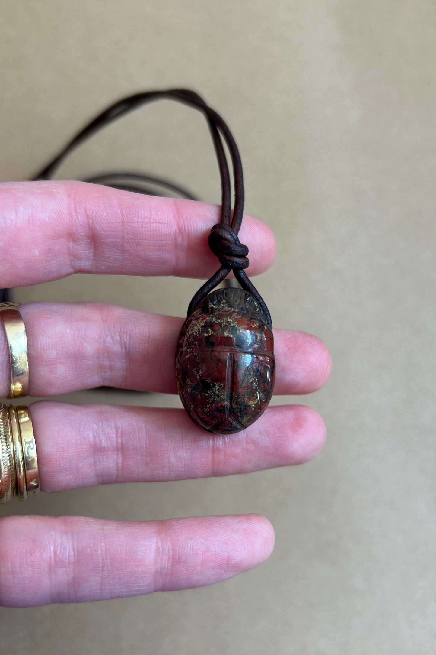 Jasper Scarab