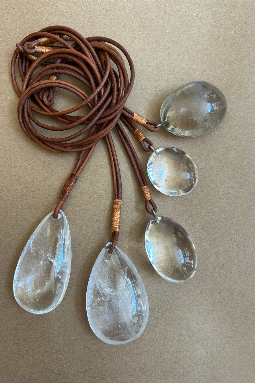 Large Rock Crystal Drop