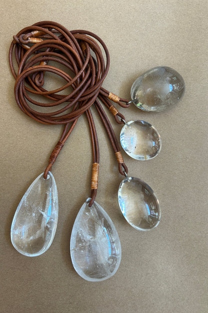 Large Rock Crystal Drop
