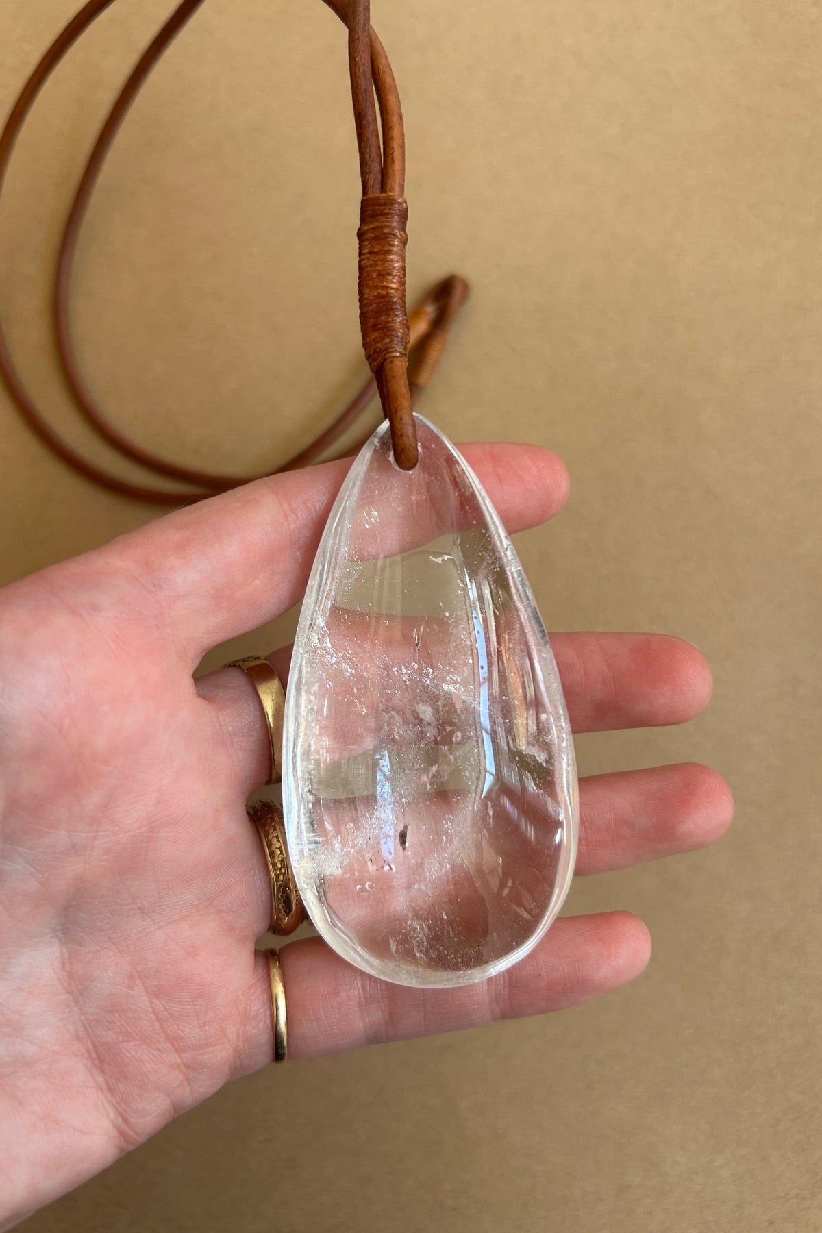 Rock Crystal Chandelier Drop
