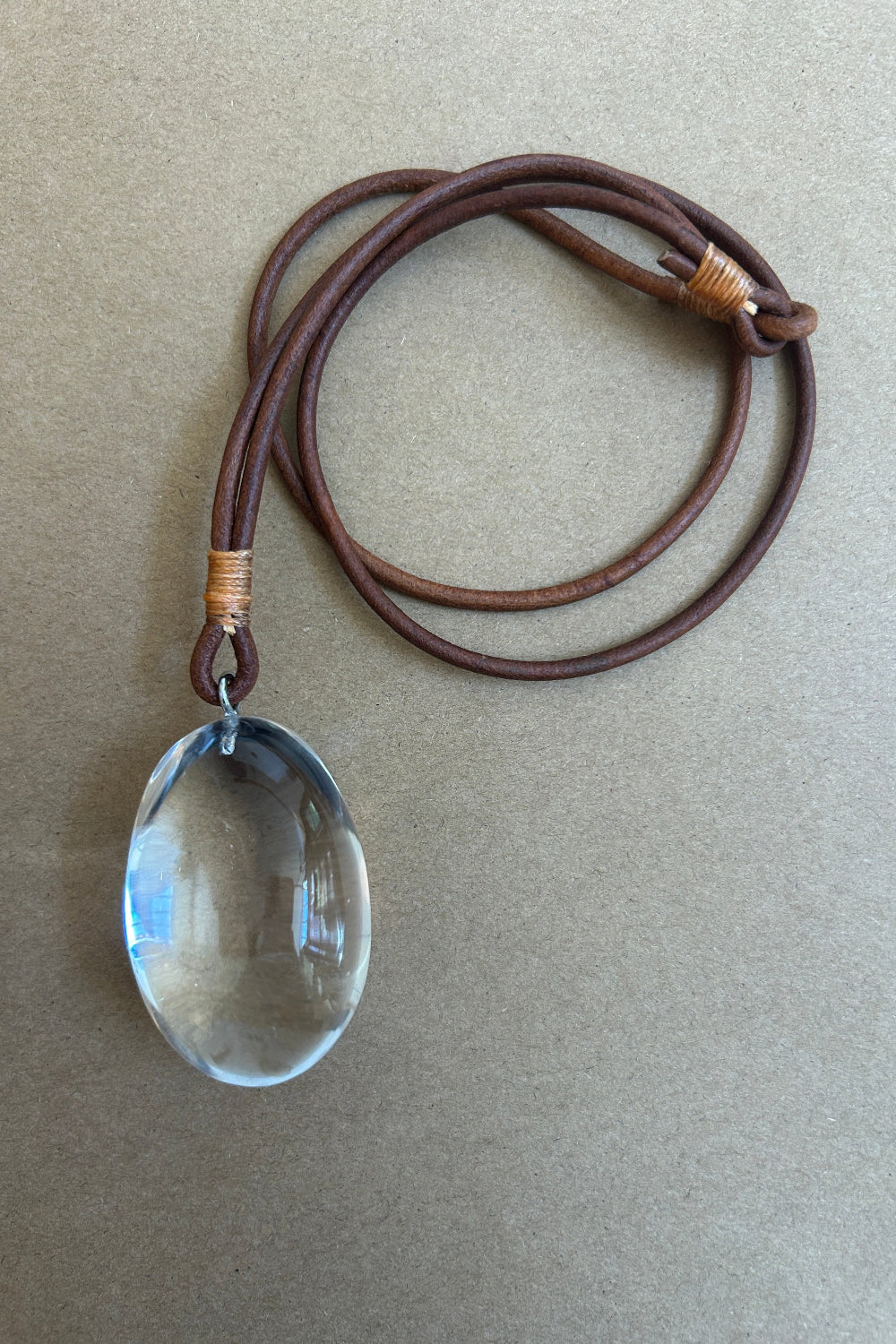 Large Rock Crystal Drop