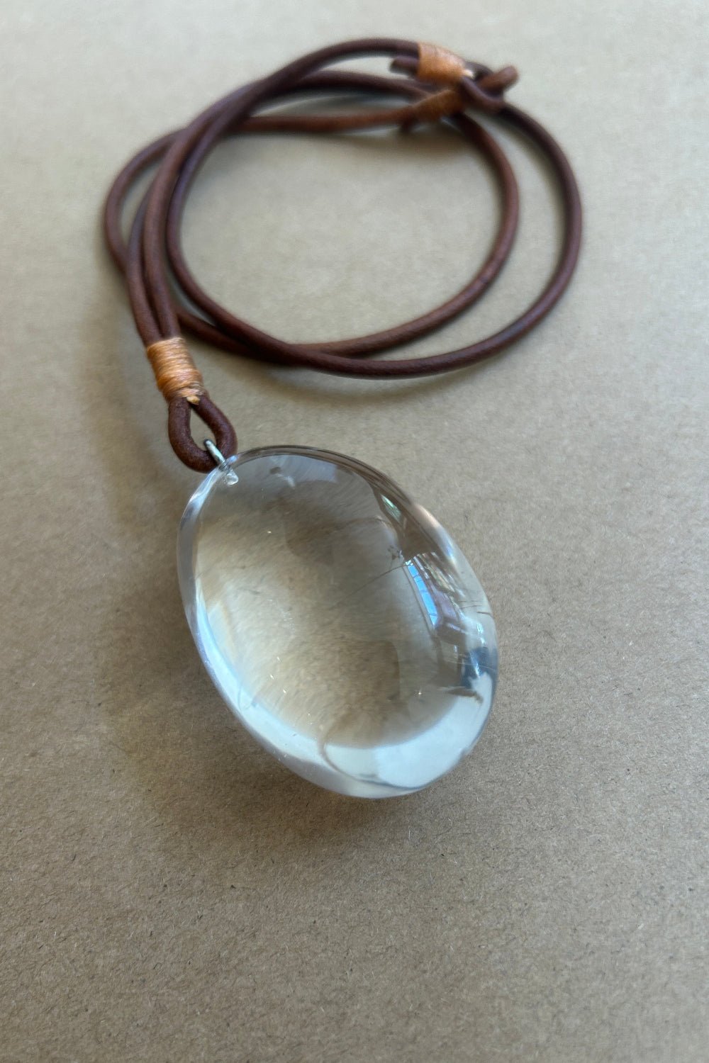 Large Rock Crystal Drop