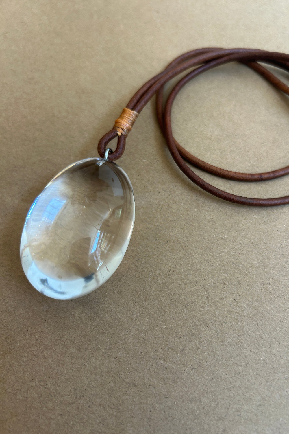 Large Rock Crystal Drop
