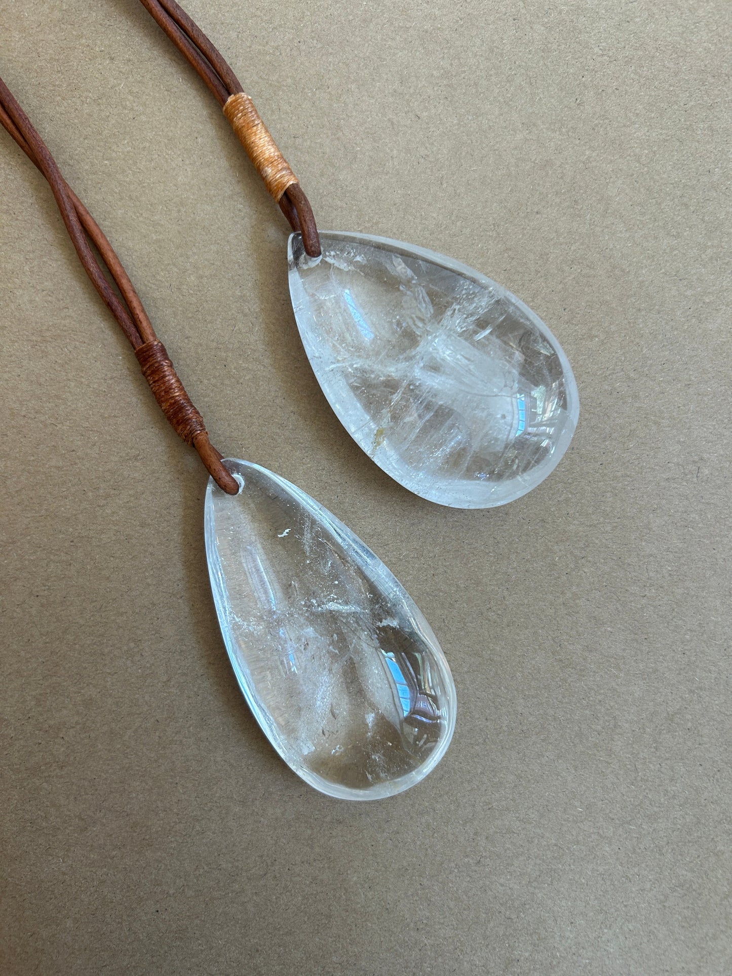 Rock Crystal Chandelier Drop