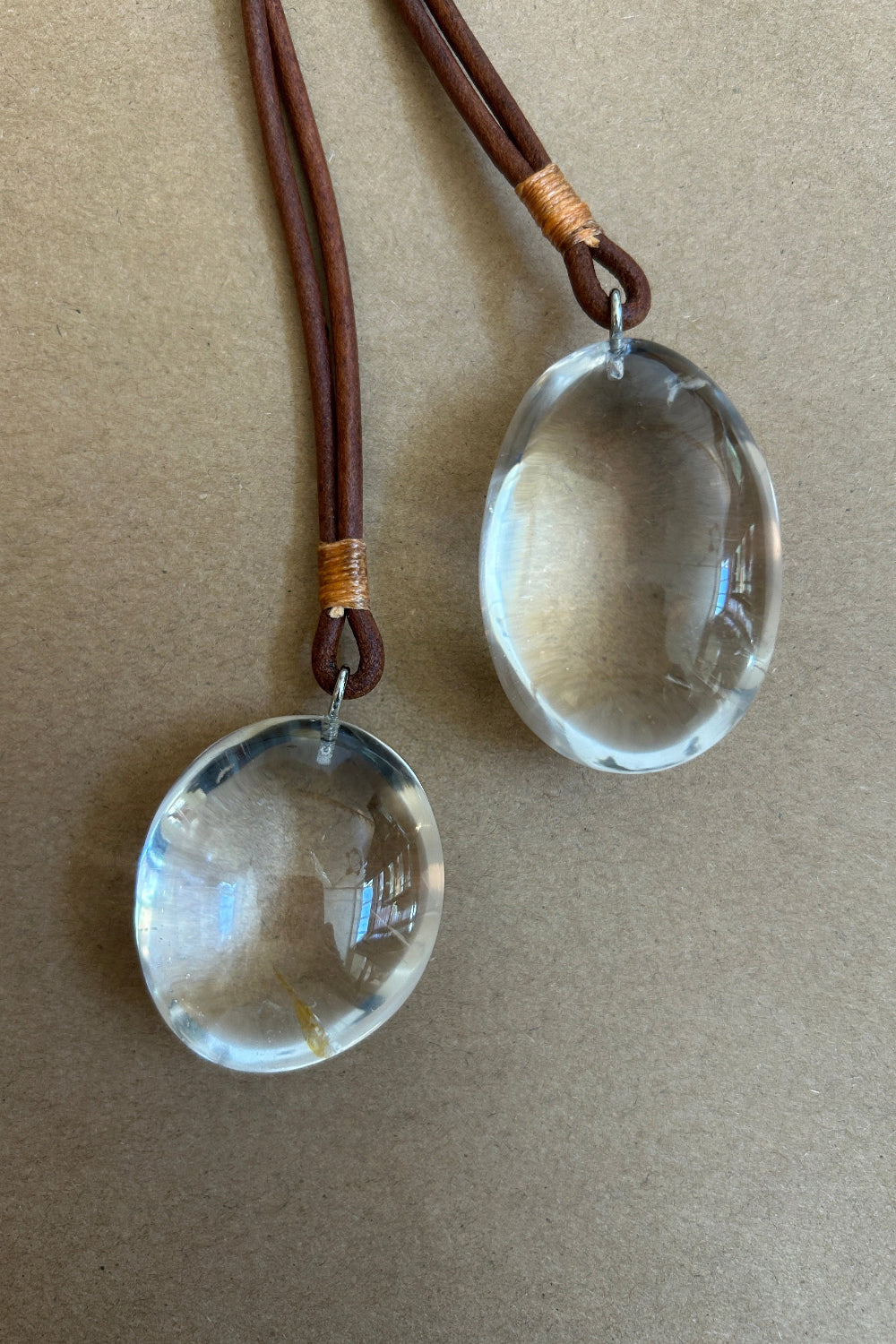 Large Rock Crystal Drop
