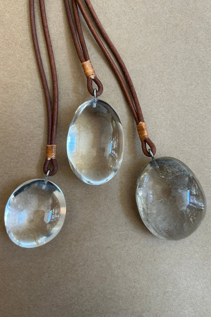 Large Rock Crystal Drop