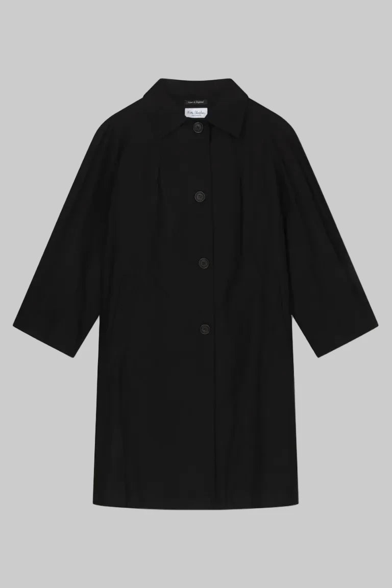 Black coat on a white background