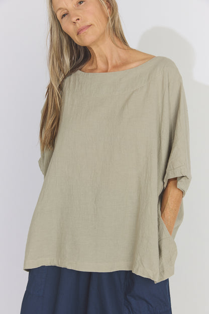 Corse Cotton Box Top - Oatmeal
