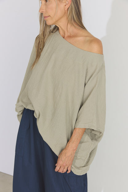 Corse Cotton Box Top - Oatmeal