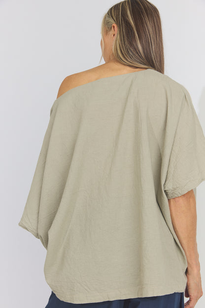 Corse Cotton Box Top - Oatmeal