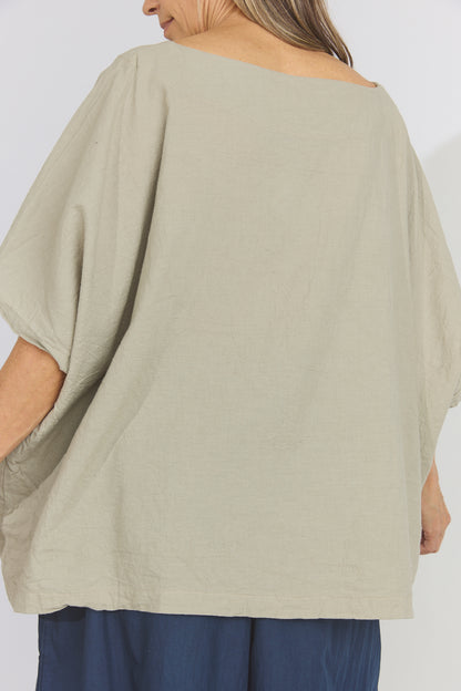 Corse Cotton Box Top - Oatmeal