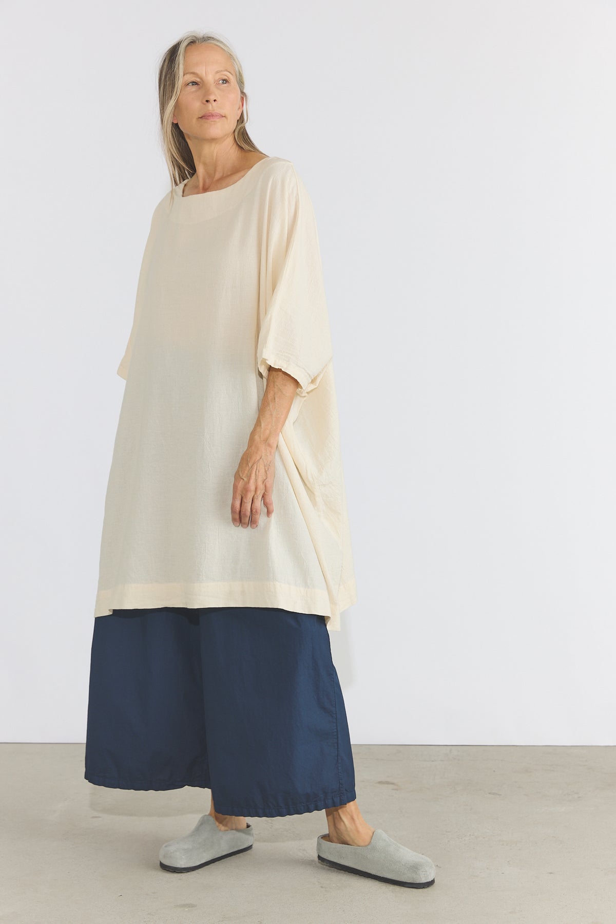 Corse Cotton Box Dress - Cream
