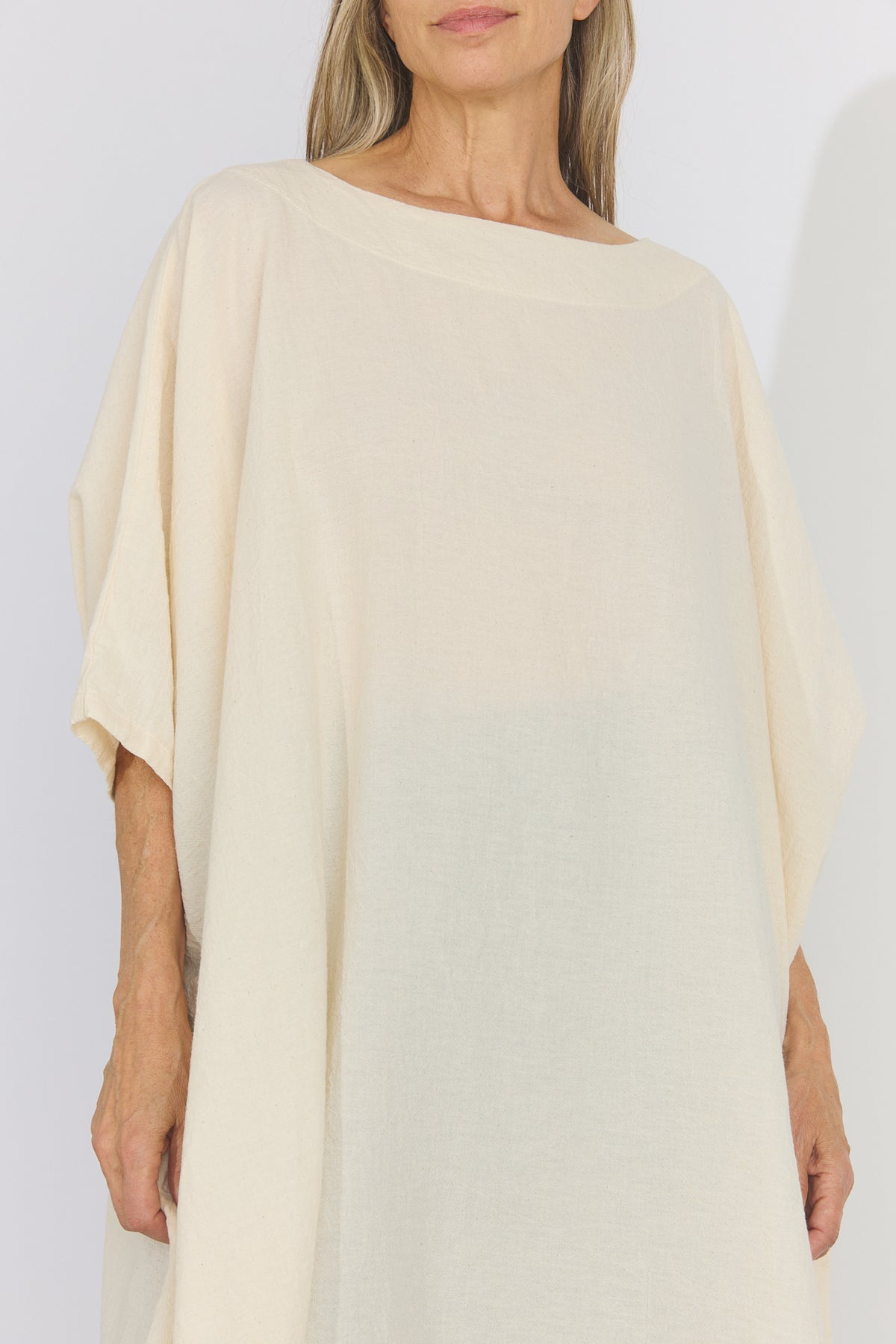 Corse Cotton Box Dress - Cream