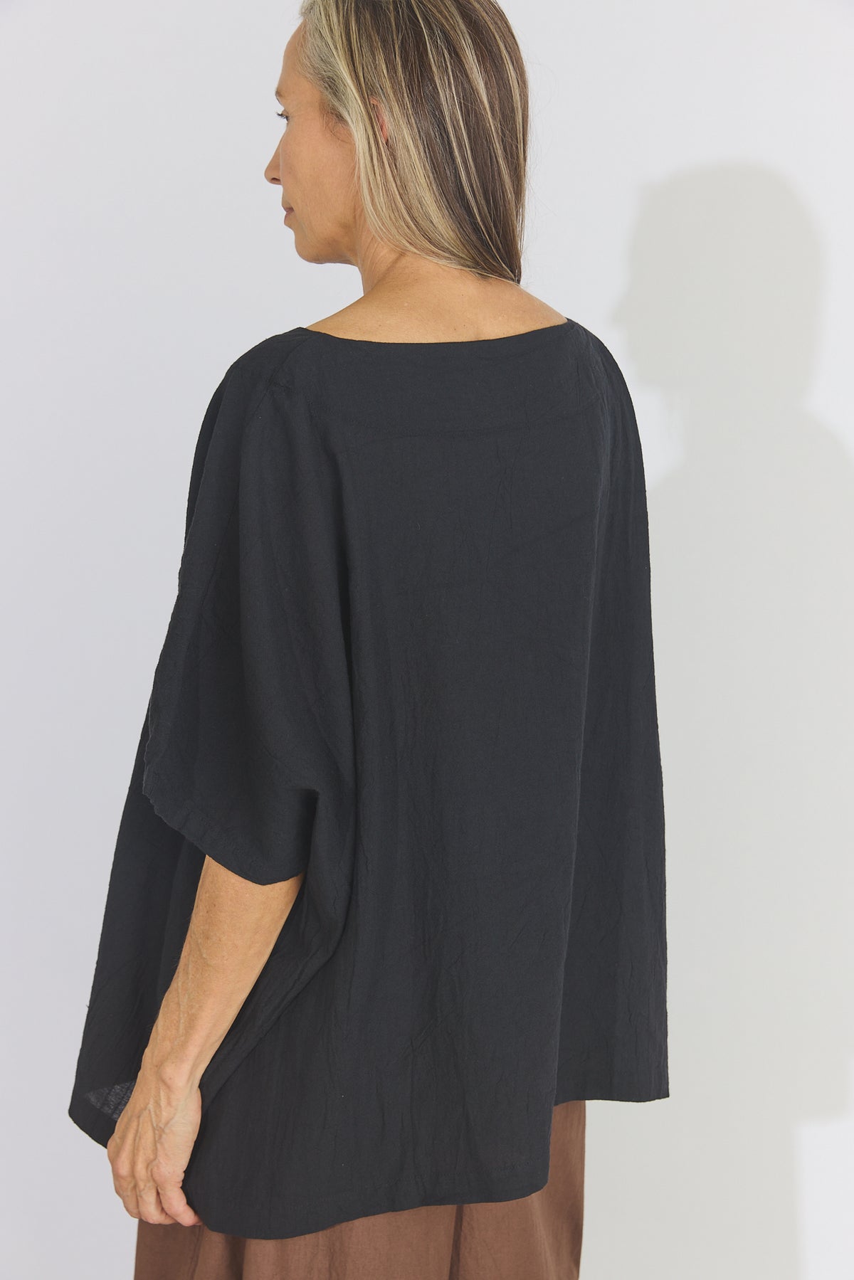 Corse Cotton Box Top - Black